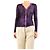 Bottega Veneta Lila transparenter Strickcardigan - Größe UK 10
