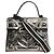 Delvaux Silver Tempête GM Gladiator Tasche Silber