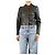 Etro Schwarze Lederjacke in Boxy-Fit - Größe UK 10