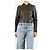 Etro Schwarze Lederjacke in Boxy-Fit - Größe UK 10 - Ansicht 3