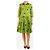 Autre Marque Vestido midi de algodón estampado verde - talla UK 12 - vista 3