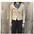 Ventcouvert Beige Wildlederjacke mit Spitzenbesatz - Ansicht 2