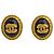 Orecchini Chanel Coco Mark Oval Nero D'oro
