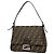 Fendi Schultertasche braun mit Zucca-Muster