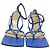 Bottega Veneta Sandali Stretch Lounge Nappa Aquarium Blu