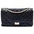 Chanel Black Quilted Aged Calfskin Reissue 2.55 Double Flap 227 Nero