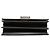 Saint Laurent Borsa a tracolla Metropolis in pelle liscia nera con catena Nero - vista 3