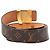 Cintura reversibile Louis Vuitton Monogram Initiales marrone - vista 3