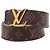 Cintura reversibile Louis Vuitton Monogram Initiales marrone - vista 4