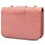 Chanel Pink Small Quilted Sheepskin Front Chain Flap Rosa - vista 2