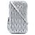 Portacellulare a tracolla Miu Miu Silver Matelasse Metallic Nappa Argento