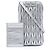 Portacellulare a tracolla Miu Miu Silver Matelasse Metallic Nappa Argento - vista 6