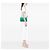 Chanel Green Medium Classic Lambskin Double Flap Verde - vista 5