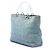 Lady Dior in denim blu grande con manici in acrilico Cannage di Dior Blu chiaro - vista 2