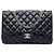 Chanel Black Jumbo Classic Lambskin Single Flap Nero