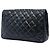 Chanel Black Jumbo Classic Lambskin Single Flap Nero - vista 2