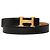 Cinturón reversible Hermès Black Box Calf Constance H Negro