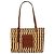 LOEWE Paulas Ibiza Small Raphia Anagram Square Basket Tote in Beige
