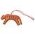 Charm per borsa RooRoo Tiger in agnello Milo marrone Hermès MM