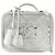 Vanity Beauty Case Chanel Silver Medium Caviar CC Filigree Argento