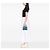 Lady Dior Mini aus blauem Samt Cannage - Ansicht 6