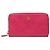 Prada Pink Saffiano Zip Around Long Wallet