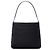 Borsa Prada Black Tessuto con manico in metallo Nero