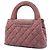 Borsa Chanel Pink Nano Washed Denim Kelly Shopper Rosa - vista 2