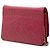 Wallet On Chain Portafoglio con catena Chanel in agnello con stampa CC rosa e camelia - vista 2