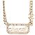 Collana Choker Chanel Gold CC con Logo in strass e placcatura oro D'oro - vista 2