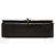Chanel Black Medium Quilted Lambskin Full Flap Nero - vista 3