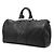 Louis Vuitton Keepall Bandouliere 50 in pelle Taiga nera Nero - vista 2