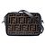 Fendi Braune Mini Zucca Prägeleder Camera Bag