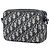 Oblique Pochette con zip in tela blu obliqua Dior con tracolla Blu navy - vista 2