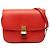 Céline Celine Orange Medium Calfskin Classic Box Rosso Arancione