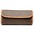 Céline Clutch de lona revestida Macadam marrón Celine Castaño