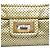 Chanel Reissue 2.55 Drill Flap in pelle di vitello traforata oro metallizzato D'oro - vista 5