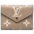 Portafoglio Louis Vuitton Beige Monogram Empreinte Giant Victorine