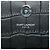 Borsa a tracolla Kate con nappa con stampa coccodrillo nera Saint Laurent Small Nero - vista 5