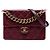 Chanel Red Paris Edinburgh Matelassé Caviar Retro Class Flap Rosso Bordò