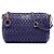Borsa a Spalla Miu Miu Purple Matelasse Nappa Crystal Charm Porpora Viola scuro