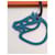 Cannes Hermès Paddock Horse Leather Bag Charm - Turquoise Blue/Anemone Dark purple  - view 5