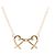 Pendente Double Loving Heart Tiffany & Co. in oro rosa 18K con zaffiro rosa D'oro - vista 3