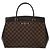 Borsa Louis Vuitton Damier Rivoli MM Marrone