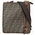 Bolsa de ombro Zucca feminina Fendi Marrom