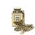 Collana con pendente Coco Mark Chanel B22S D'oro
