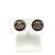 Timeless Orecchini a lobo Chanel 02C Rhinestone Coco Mark Argento Rosa