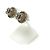 Timeless Orecchini a lobo Chanel 02C Rhinestone Coco Mark Argento Rosa - vista 2