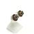 Timeless Orecchini a lobo Chanel 02C Rhinestone Coco Mark Argento Rosa - vista 3