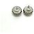 Timeless Orecchini a lobo Chanel 02C Rhinestone Coco Mark Argento Rosa - vista 6